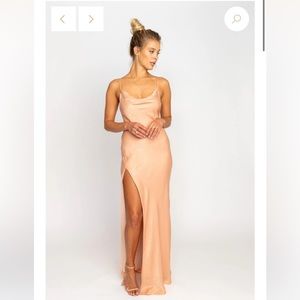 Resa - river slip dress in blush XS